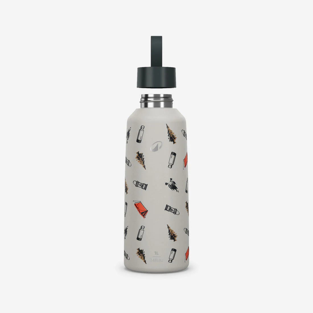 Cantimplora de montaña y trekking acero inoxidable 1L tapon rosca Quechua MH100 - Image 8