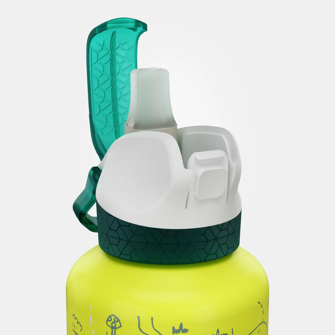 Cantimplora de montaña y trekking apertura rápida y pipeta aluminio 0'6L Quechua - Image 18