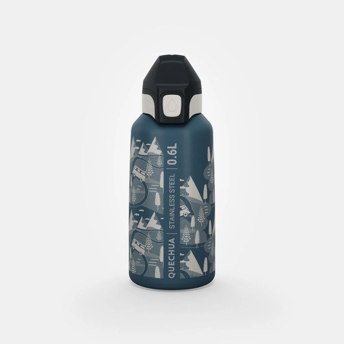 Cantimplora de montaña y trekking tapón instantáneo 0'6L Niños Quechua MH500 - Image 8