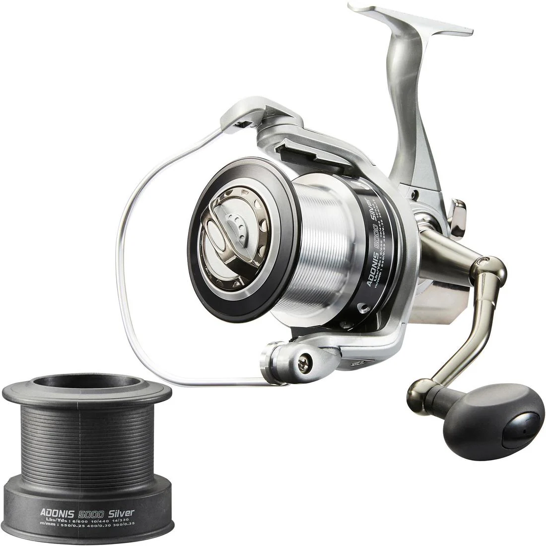 Carrete Pesca Surfcasting Adonis 5000 Silver - Image 8