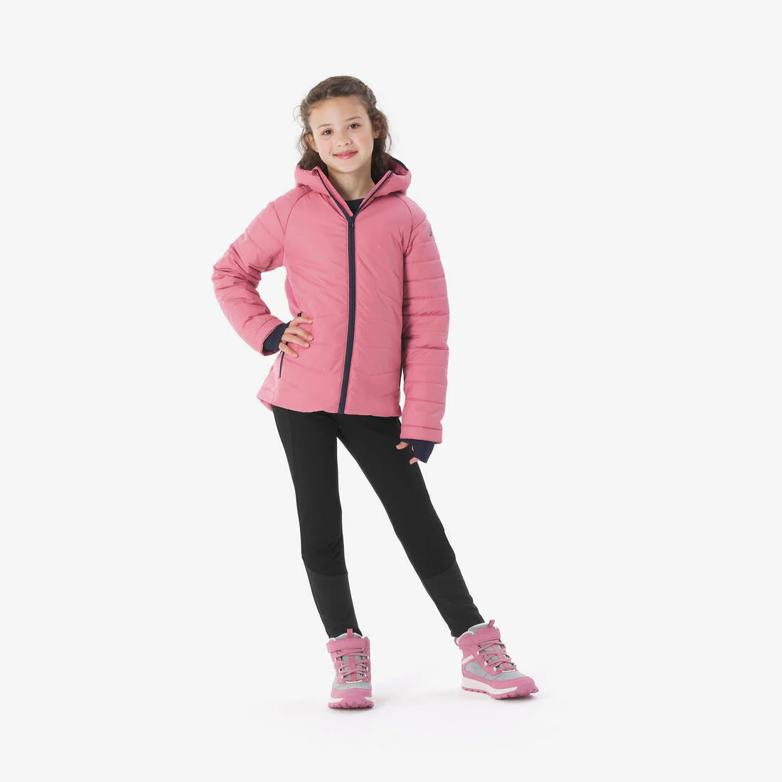 Chaqueta acolchada de montaña y trekking capucha Niños 7-15 años Quechua MH500 - Image 3