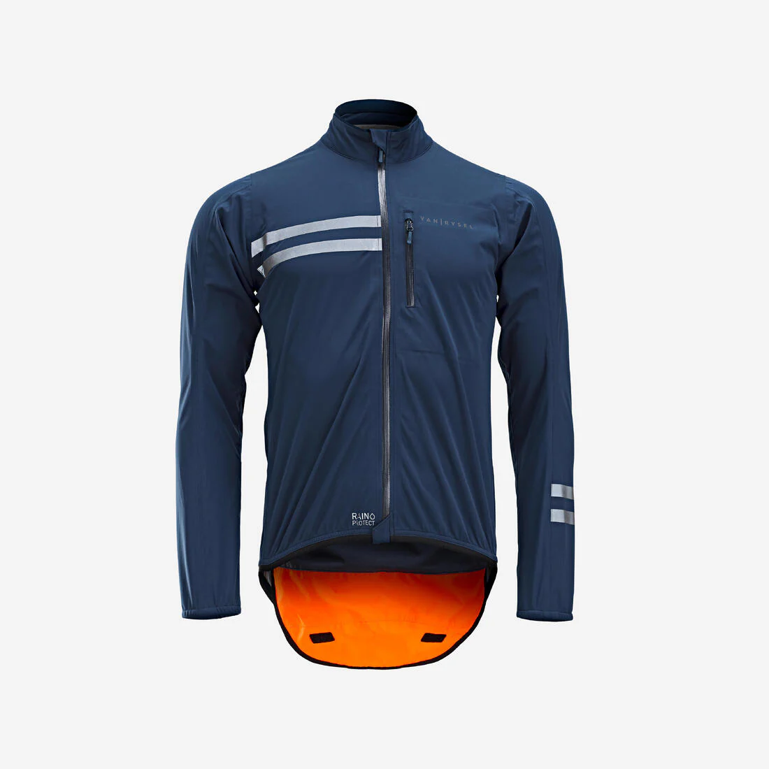 Chaqueta Ciclismo Carretera EDR Hombre Azul Impermeable Manga Larga - Image 2