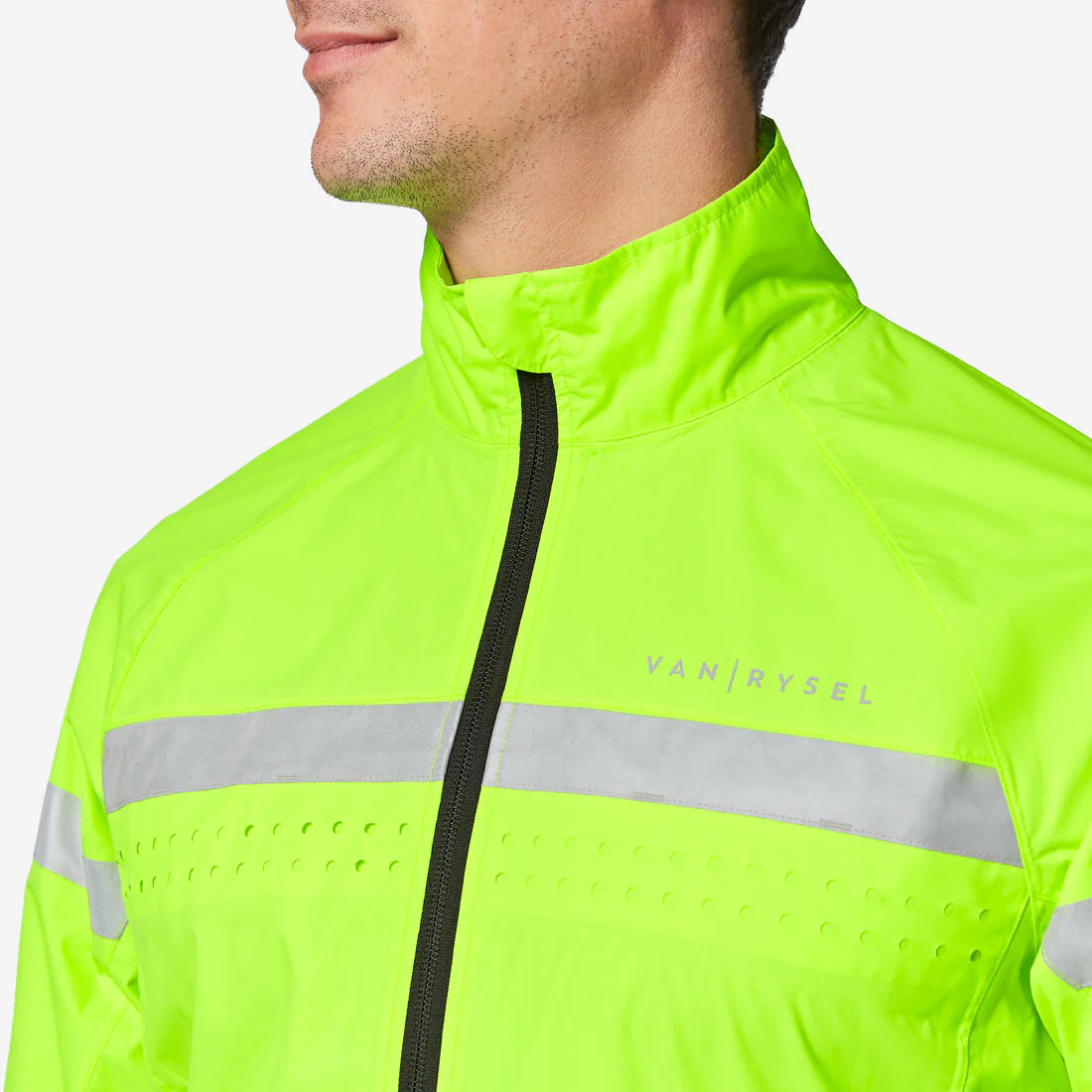Chaqueta Ciclismo Carretera Hombre Visibilidad EN 17353 Manga Larga Impermeable - Image 5