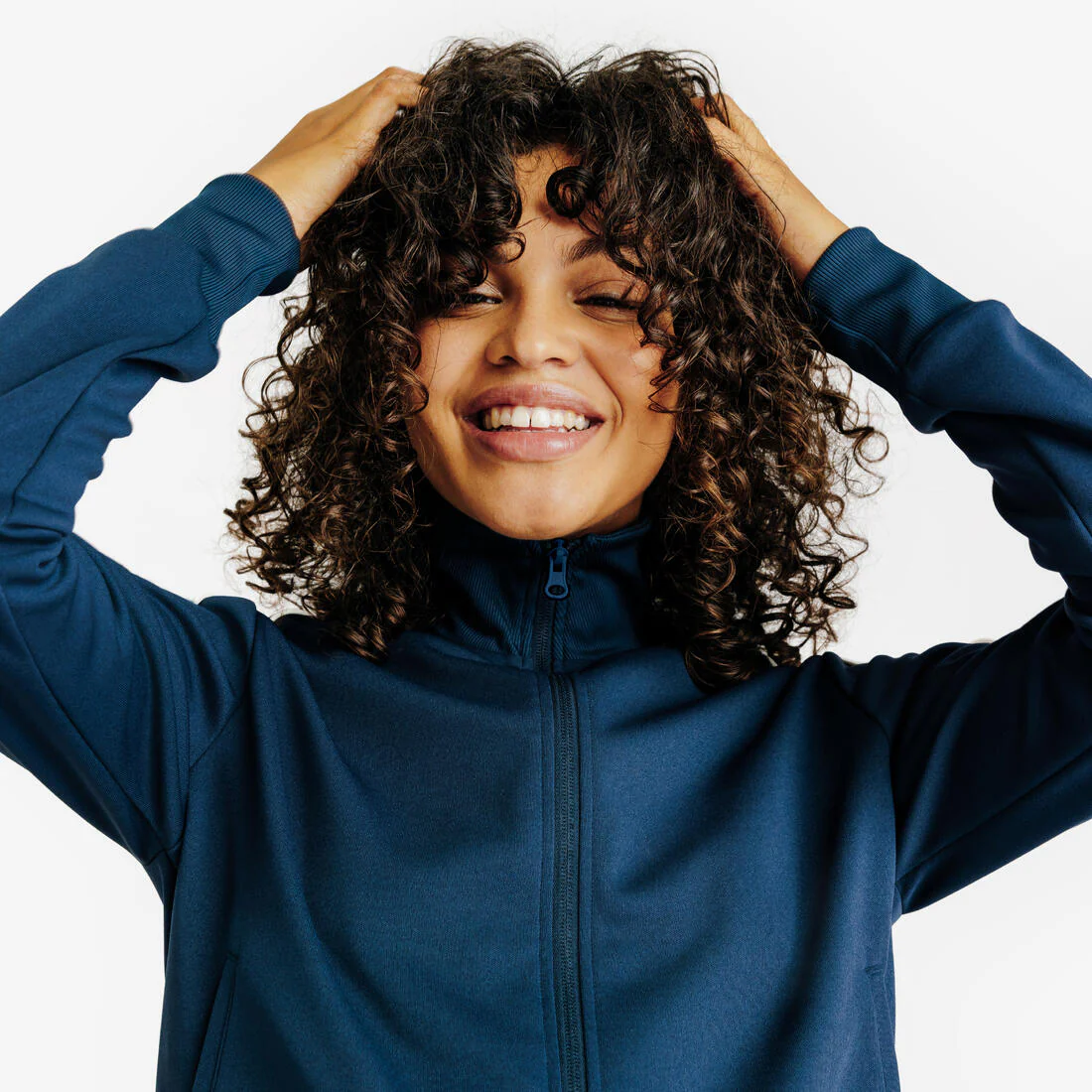 Chaqueta de chándal mujer, Heritage, azul marino - Image 3