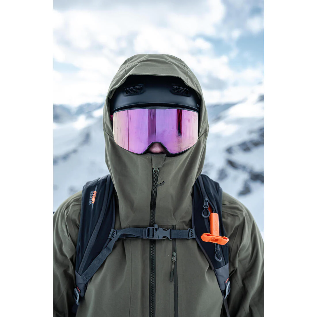 Chaqueta de esquí cálida y transpirable hombre, FR 500 verde oscuro - Image 11