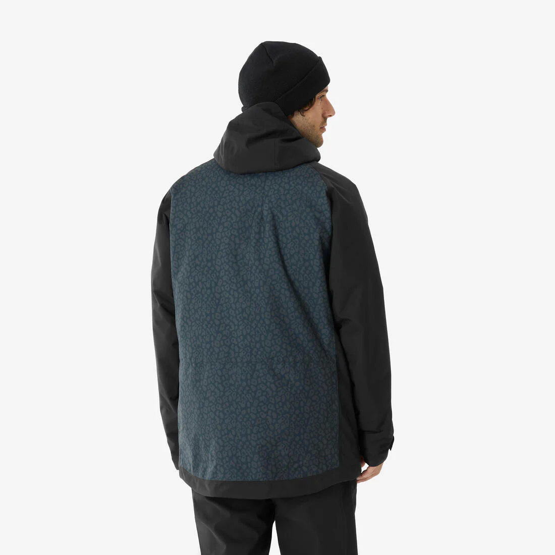 Chaqueta de esquí y snowboard larga y cálida hombre, 500 long negro - Image 3