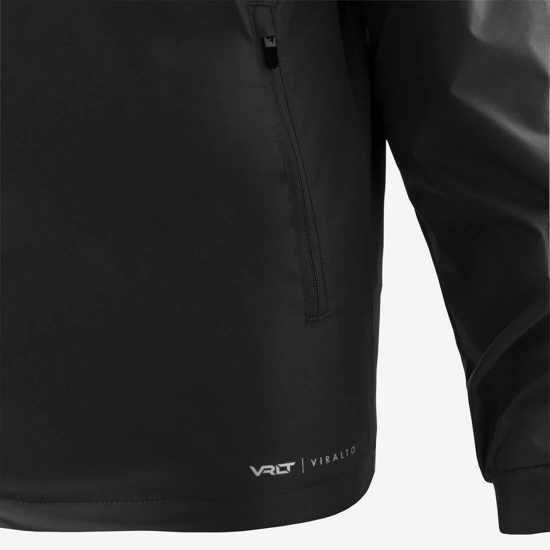 Chaqueta impermeable de fútbol niño, Viralto Club Júnior negro - Image 6