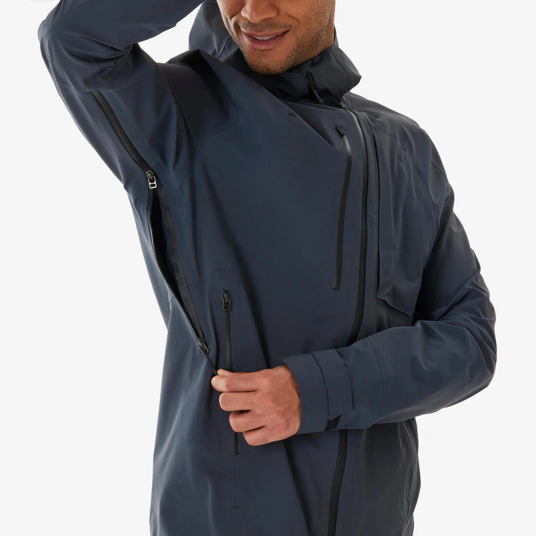 Chaqueta impermeable de montaña y trekking con capucha Hombre Quechua MH900 - Image 4