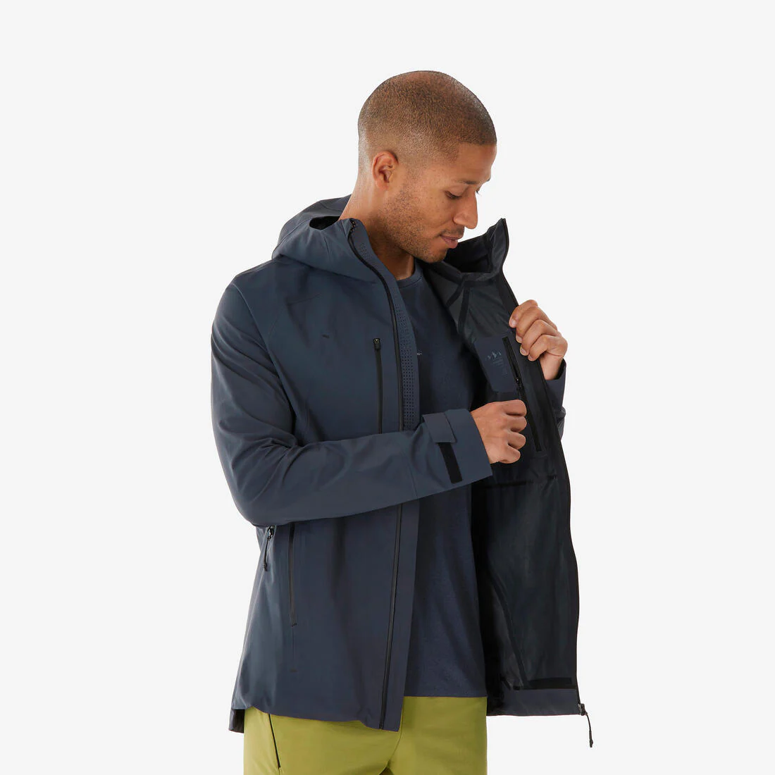 Chaqueta impermeable de montaña y trekking con capucha Hombre Quechua MH900 - Image 6