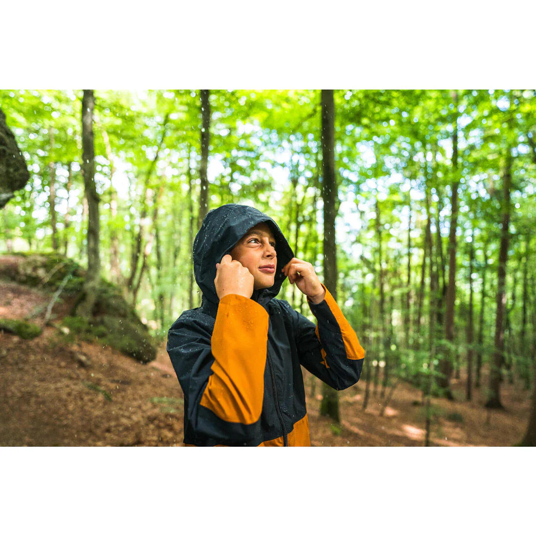 Chaqueta impermeable montaña y trekking Niños 7-15 años Quechua MH500 - Image 19