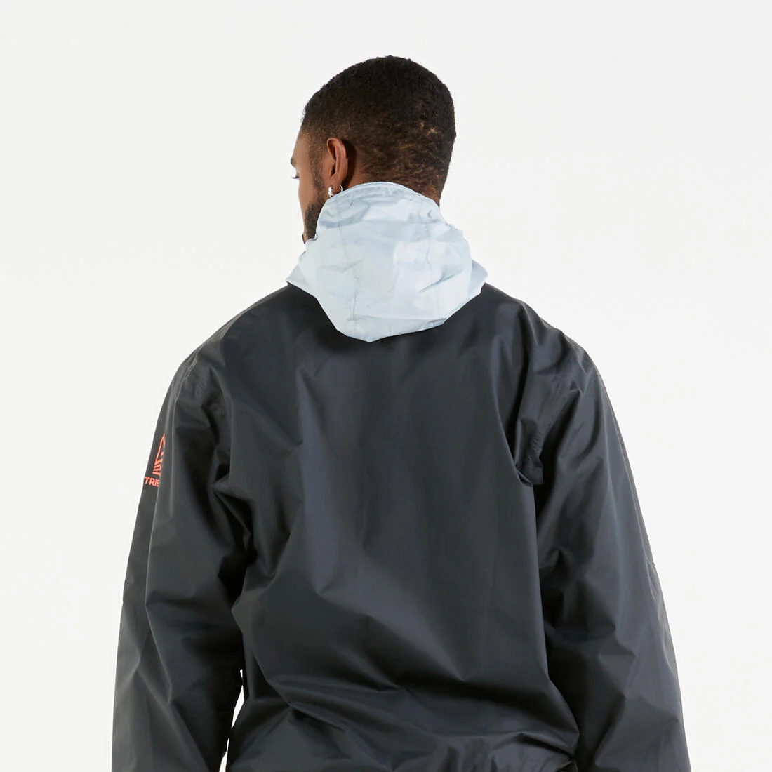Chaqueta impermeable y cortaviento vela ligera Hombre Dinghy 100 gris - Image 7