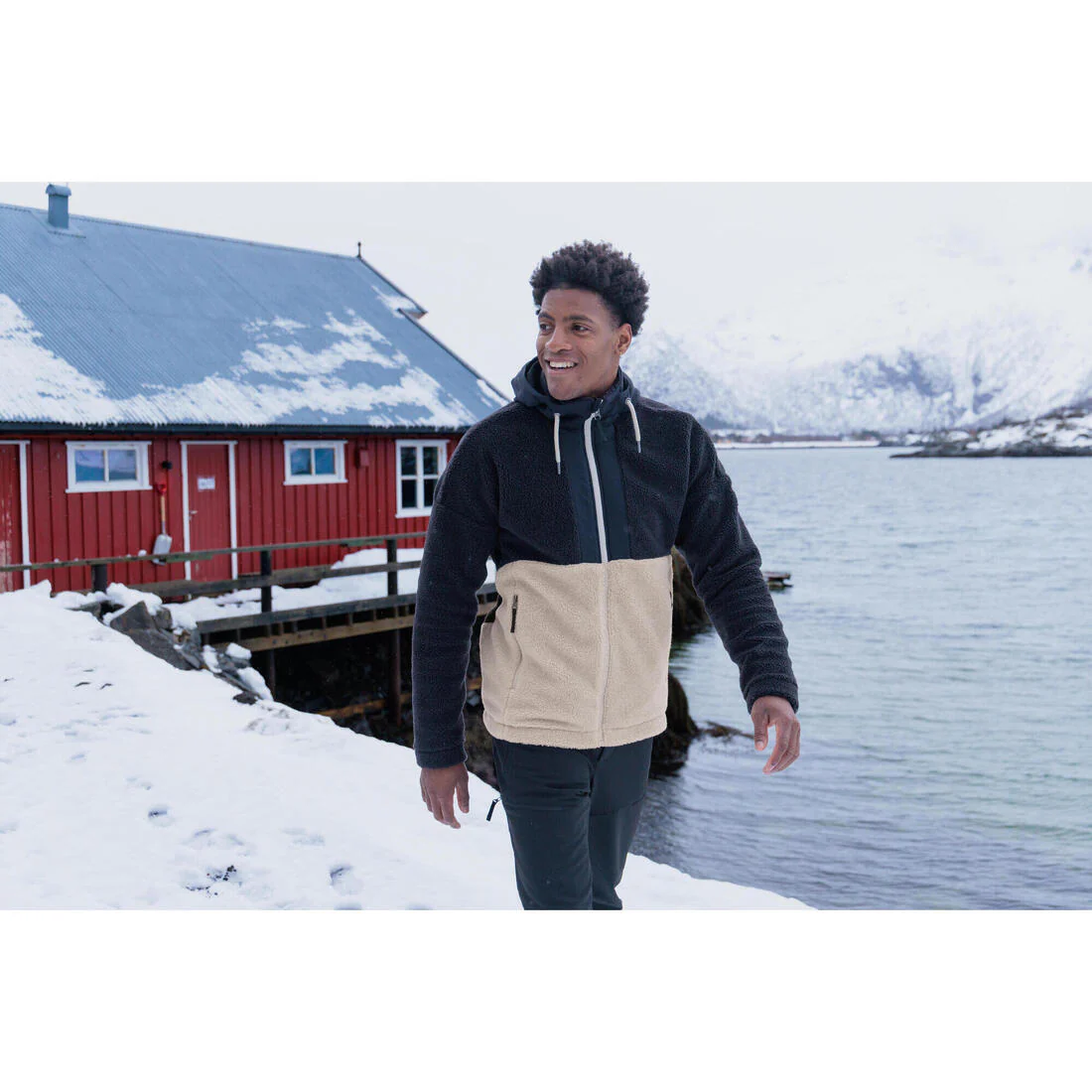 Chaqueta polar de montaña y nieve cálida sherpa Hombre Quechua SH900 - Image 11