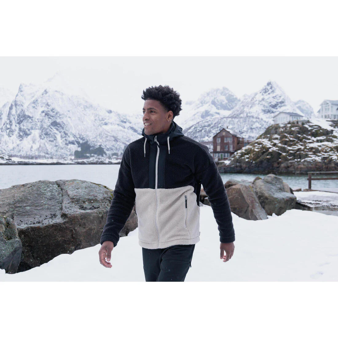 Chaqueta polar de montaña y nieve cálida sherpa Hombre Quechua SH900 - Image 13