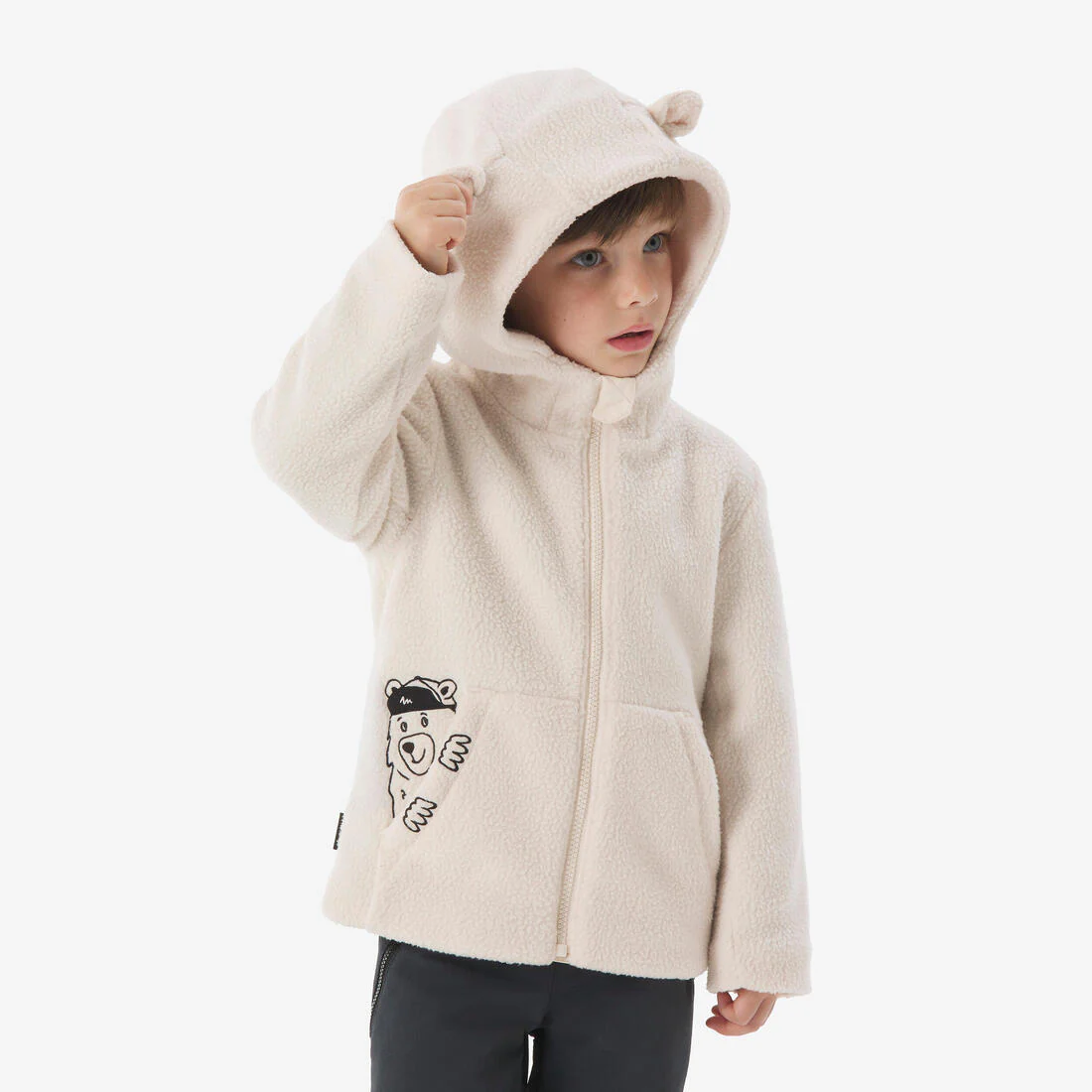 Chaqueta polar de montaña y trekking cálida Niños 2-6 años Quechua Sherpa