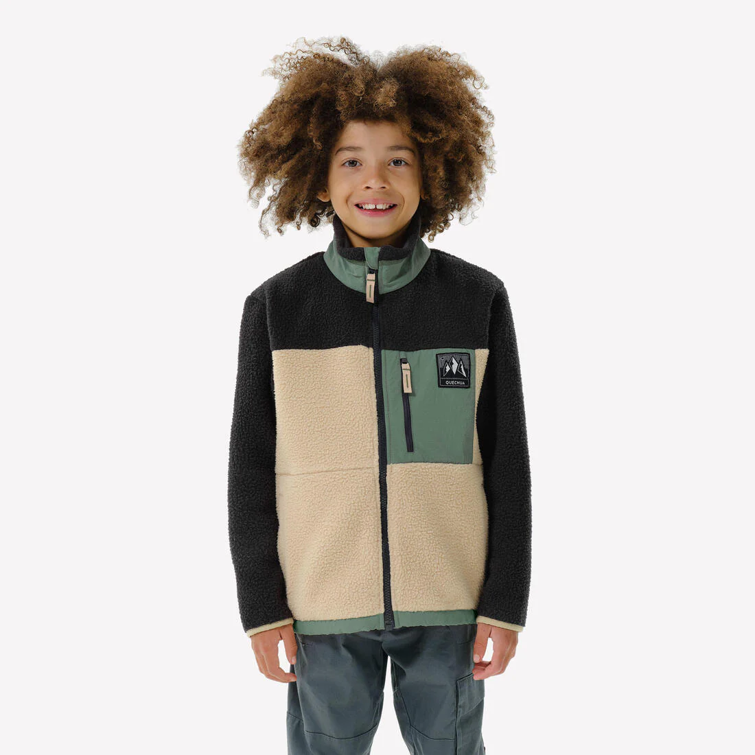 Chaqueta polar de montaña y trekking cálida Niños 7-15 años Quechua NH900 Sherpa - Image 2