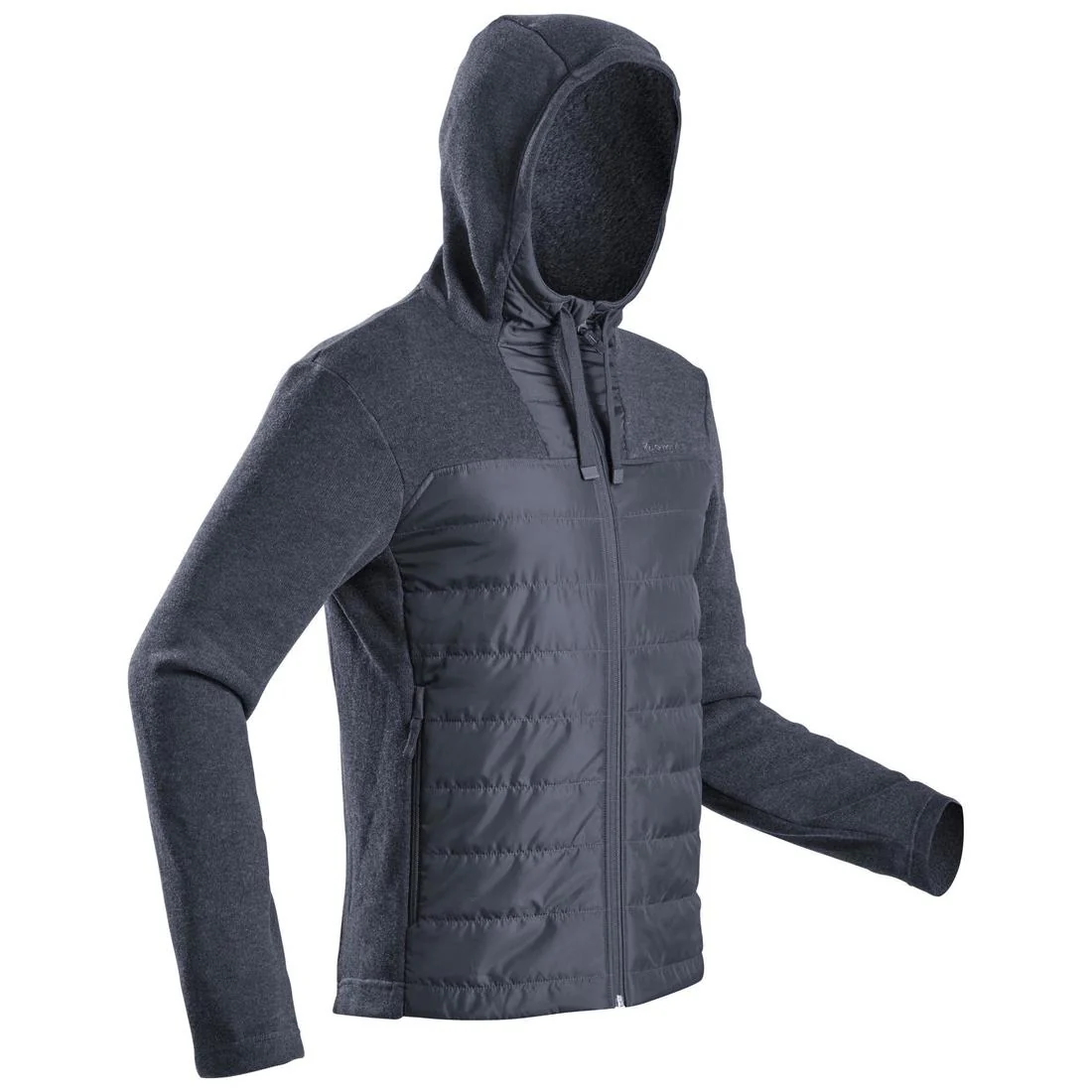 Chaqueta  polar de montaña y trekking con capucha Hombre Quechua NH100 Hybride - Image 3