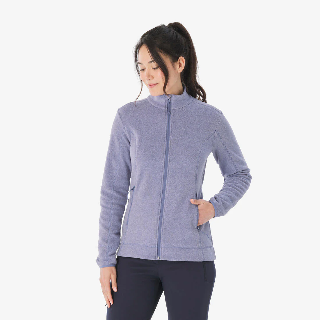 Chaqueta polar montaña y trekking cremallera Mujer Quechua MH100 - Image 7