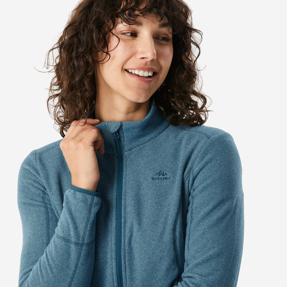 Chaqueta polar montaña y trekking cremallera Mujer Quechua MH100 - Image 8