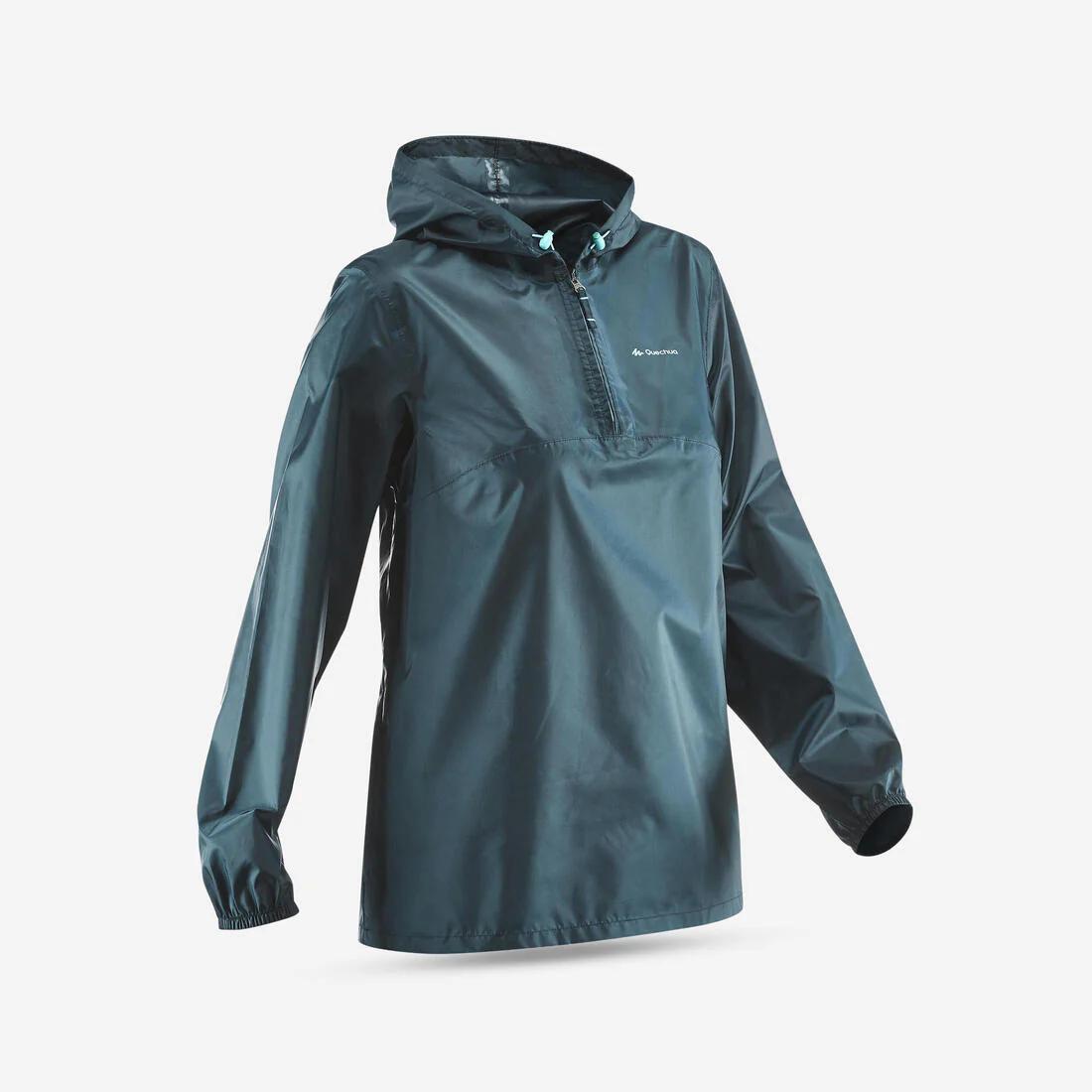 Chubasquero de montaña y trekking media cremallera Mujer Quechua Raincut - Image 7