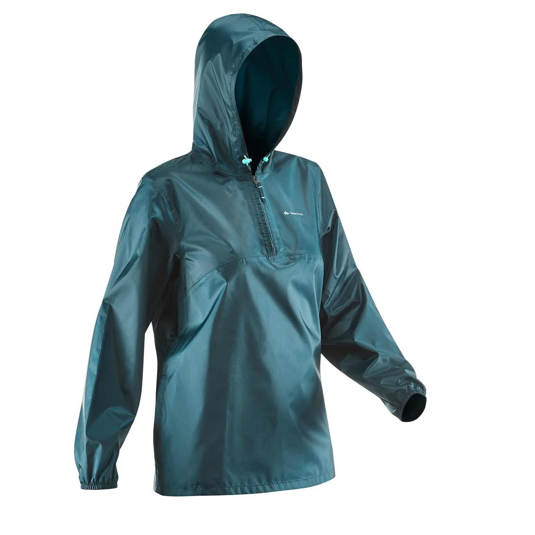 Chubasquero de montaña y trekking media cremallera Mujer Quechua Raincut - Image 8