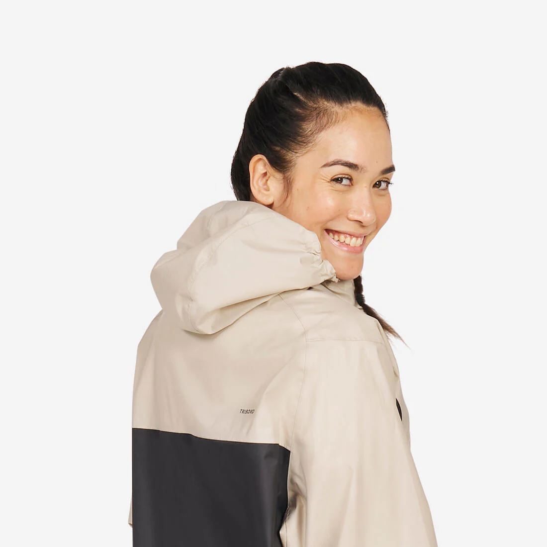 Chubasquero Unisex cortavientos Kayak 100 Beis-Gris - Image 13