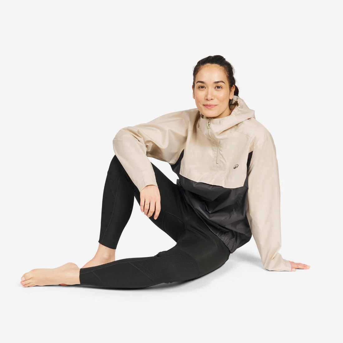 Chubasquero Unisex cortavientos Kayak 100 Beis-Gris - Image 17