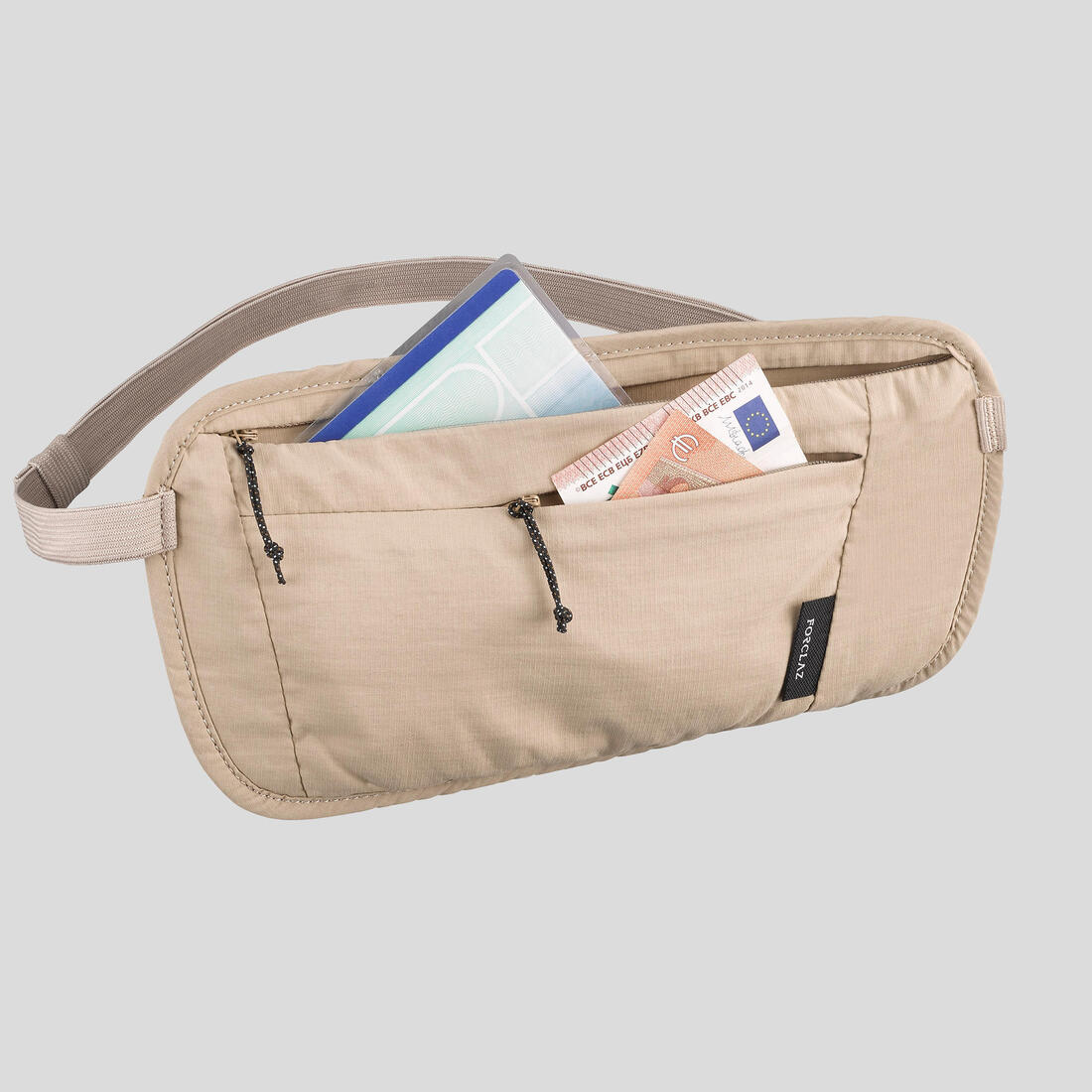 Cinturón riñonera de viaje discreto y seguro, Travel RFID beige - Image 4