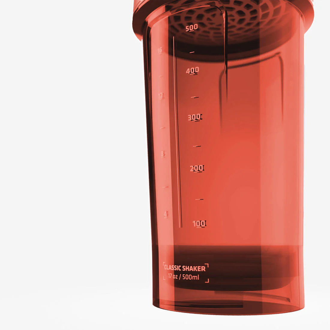 Classic Shaker rojo coral con tamiz 500 ml - Image 7