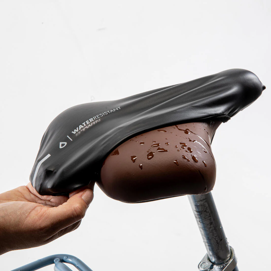 Cubresillín Ciclismo Impermeable Negro M/L - Image 2