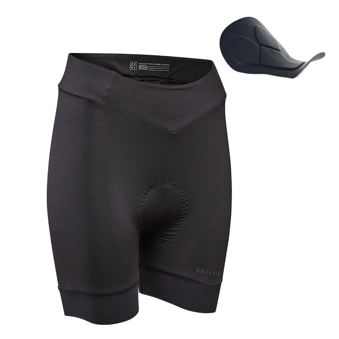 Culotte ciclismo Interior MTB Mujer EXPL 500 Negro - Image 8