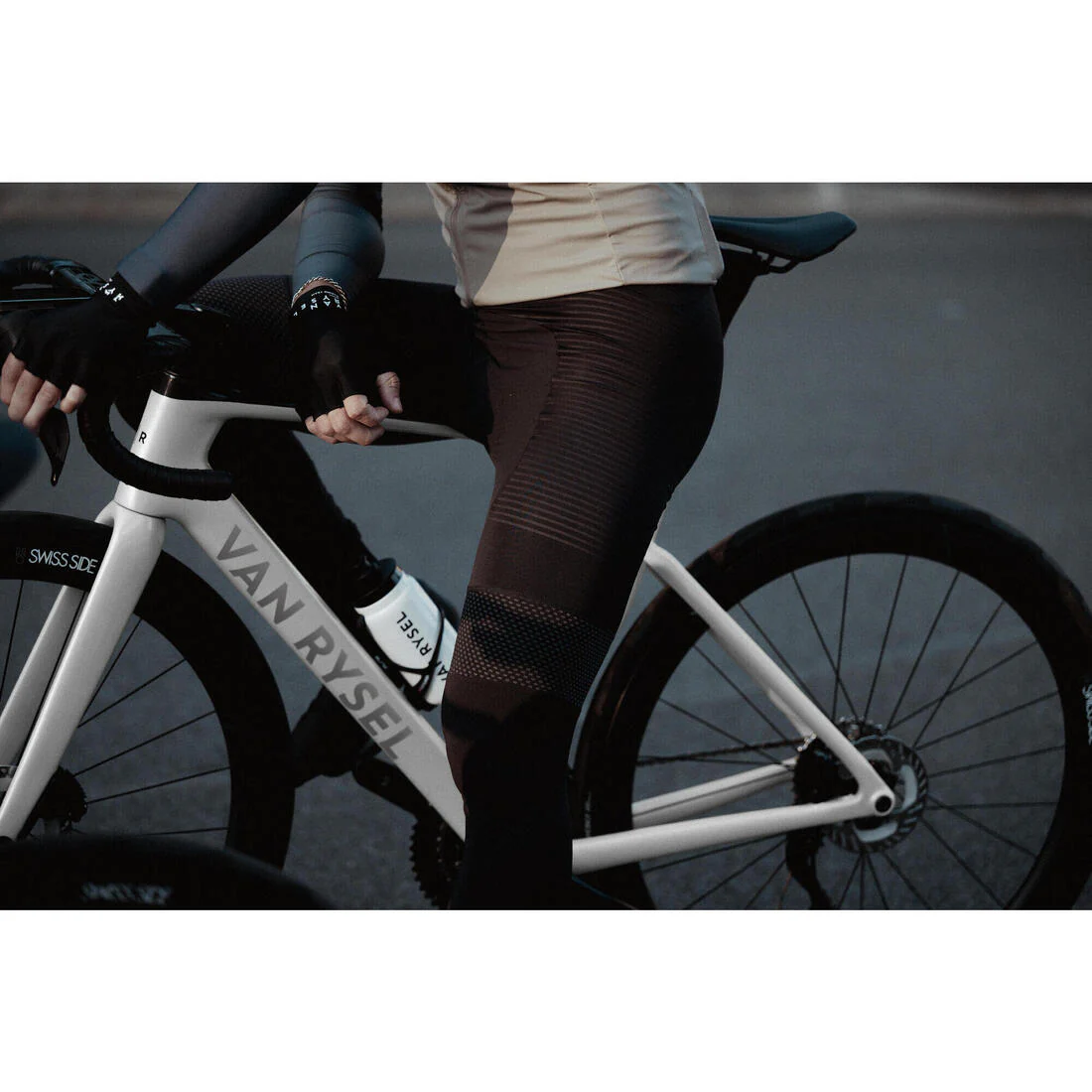 Culotte ciclismo largo entretiempo hombre Racer negro - Image 8