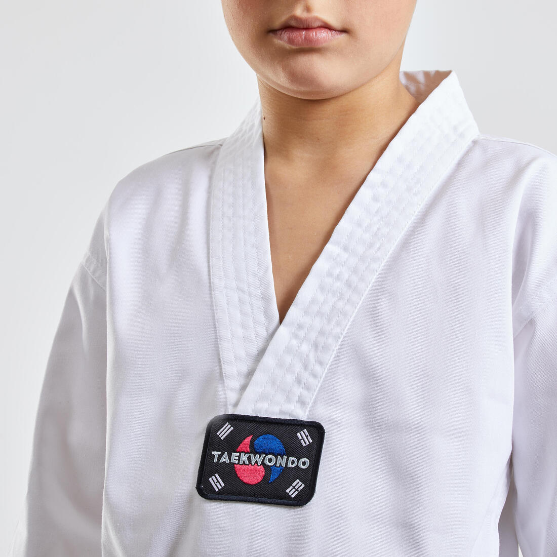 Dobok kimono taekwondo niños Outshock 100 blanco - Image 3