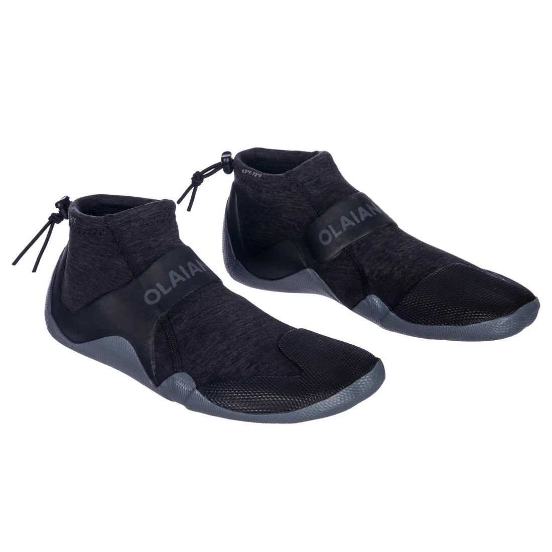 Escarpines Surf Bajos Olaian 500 Adulto Neopreno 2 Mm Gris Negro - Image 7