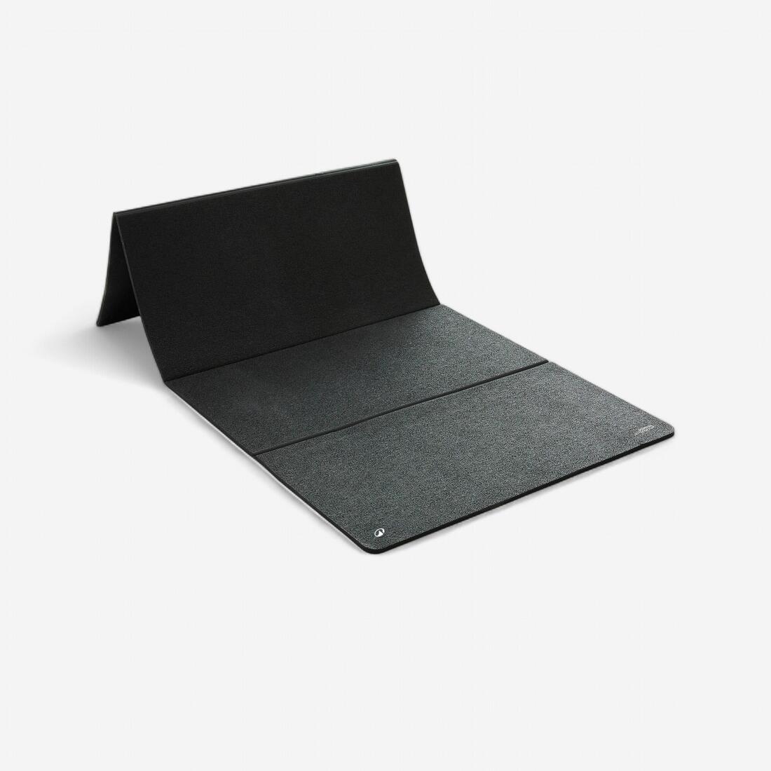 Esterilla Fitness Negro 8 mm Resistente Plegable Interior/Exterior