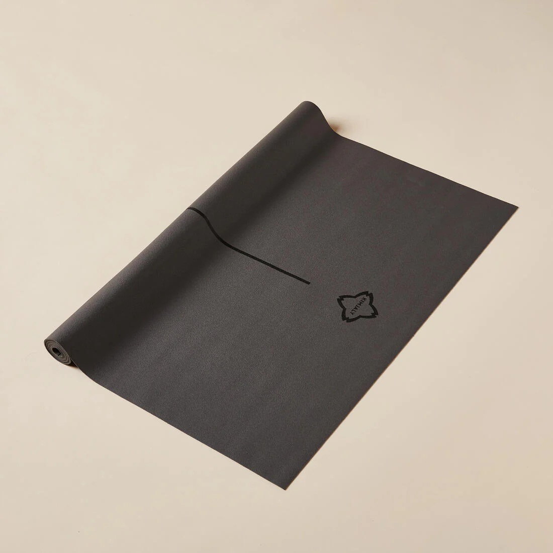 Esterilla/Sobreesterilla Yoga Gris Antideslizante Plegable 180 x 62 cm x 1,3 mm