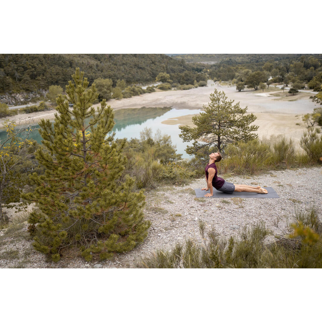 Esterilla/Sobreesterilla Yoga Gris Antideslizante Plegable 180 x 62 cm x 1,3 mm - Image 8