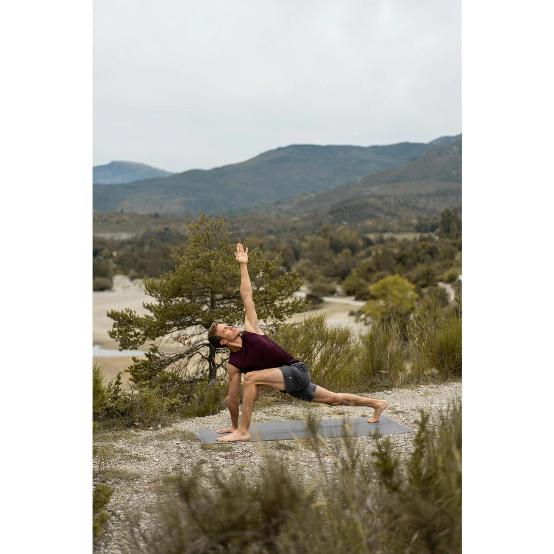 Esterilla/Sobreesterilla Yoga Gris Antideslizante Plegable 180 x 62 cm x 1,3 mm - Image 9