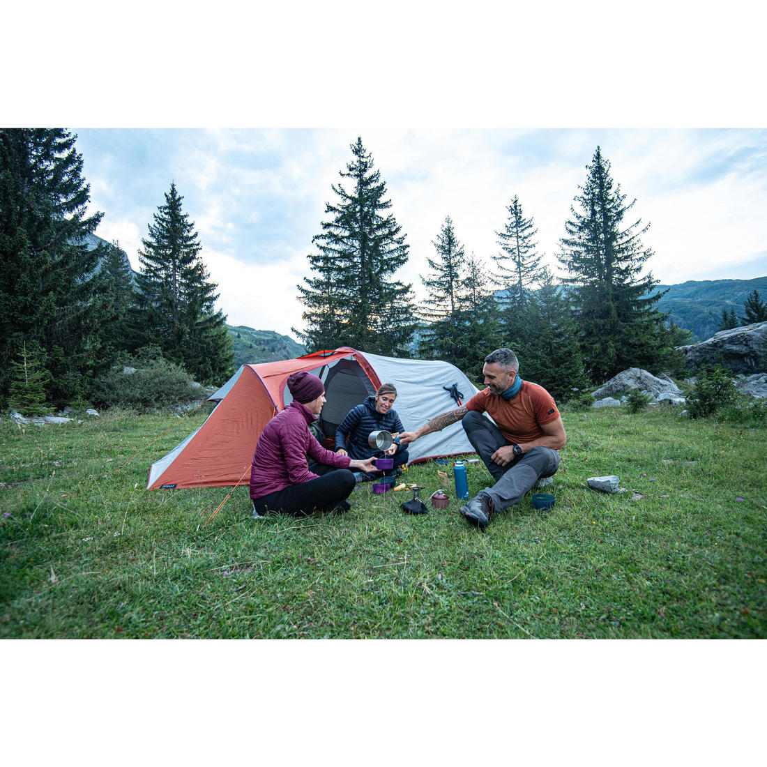 Fiambrera de camping y trekking  2 personas de acero inoxidable Forclaz Trek500 - Image 16