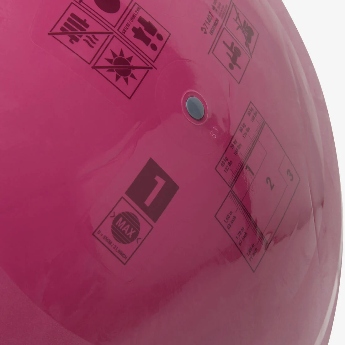 Fitball Pelota Pilates Resistente Talla S - 55 cm - Image 7