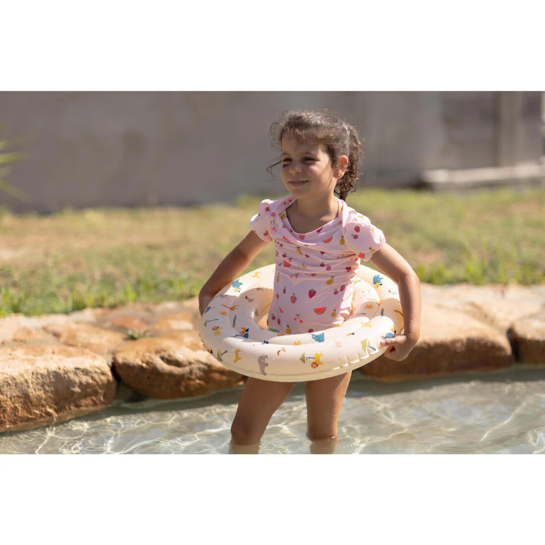 Flotador Piscina Hinchable Beis Estampado Sabana 51 cm - Image 20