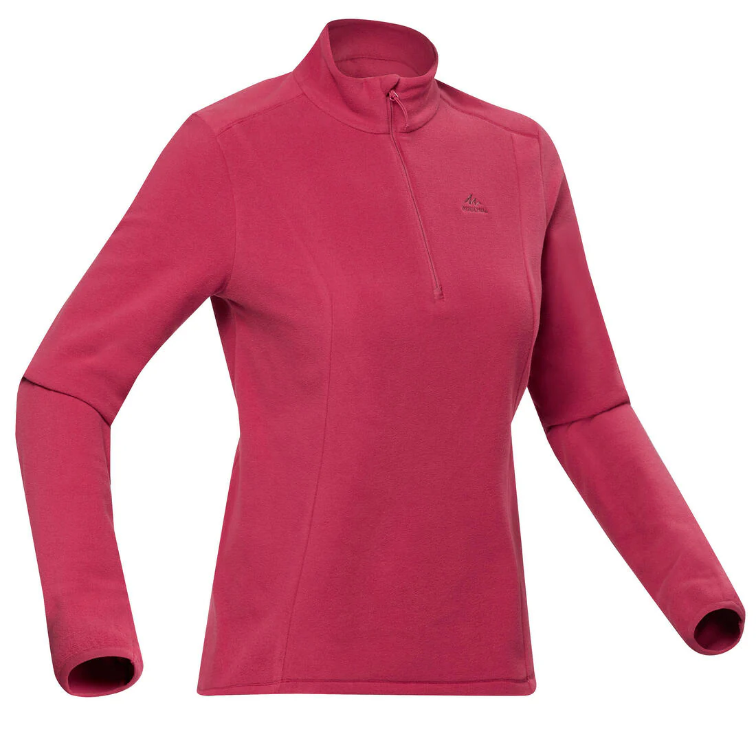 Forro polar de montaña y trekking media cremallera Mujer Quechua MH100 - Image 5
