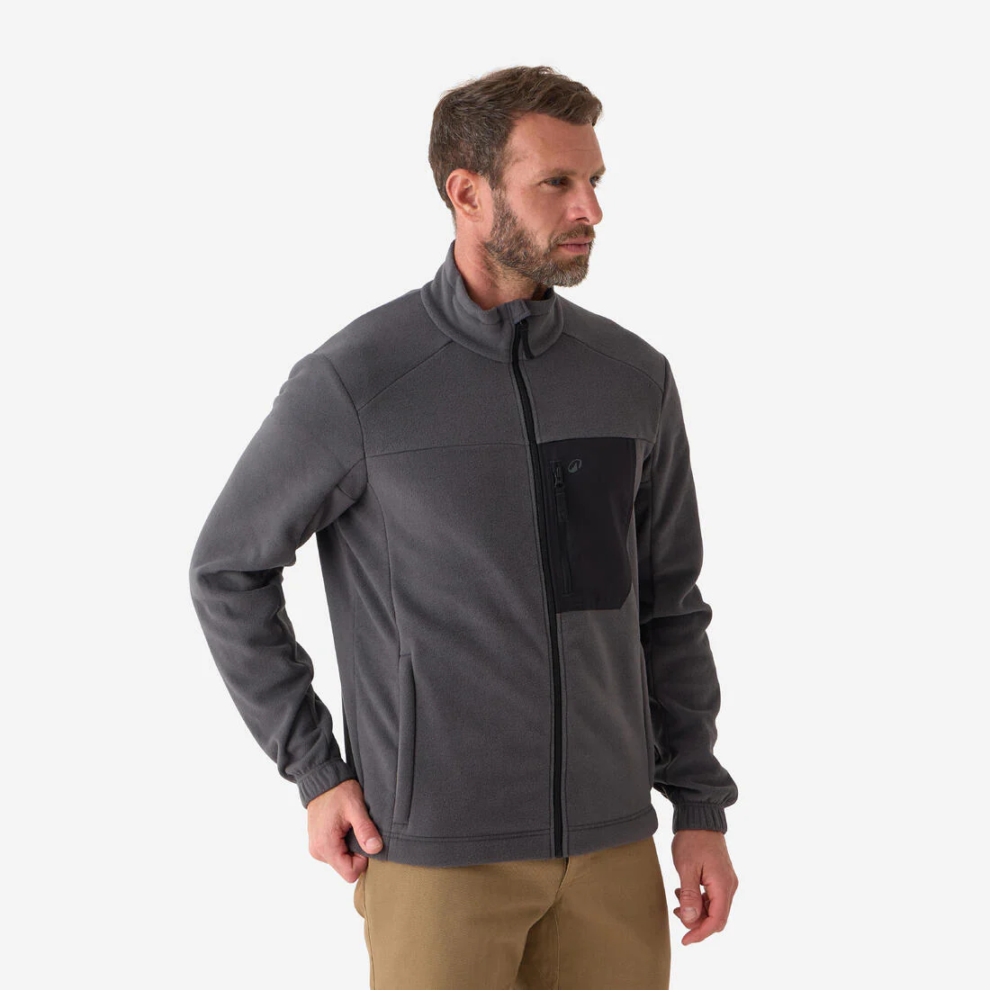 Forro Polar Solognac 500 Hombre Térmico Camuflaje verde militar - Image 5