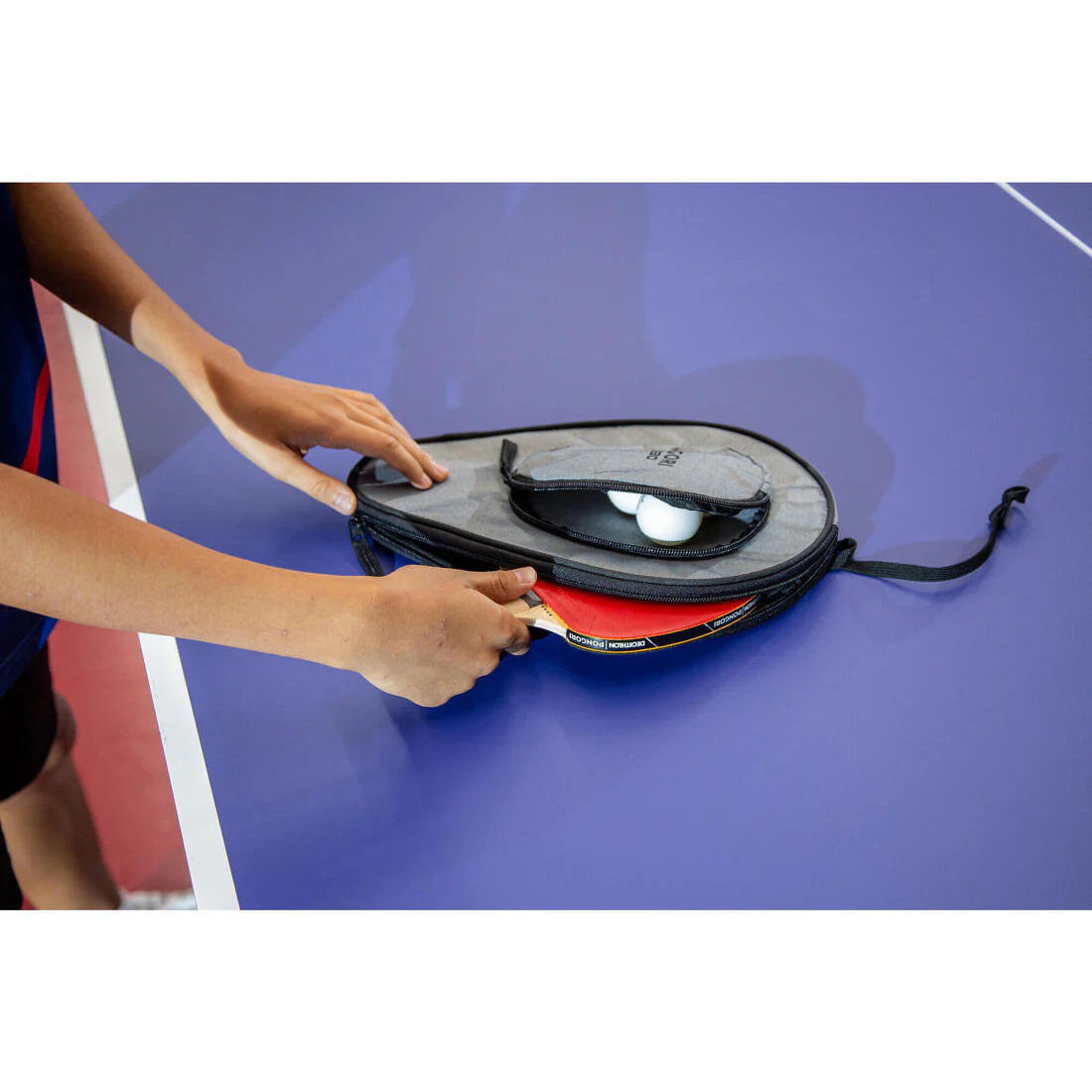 FUNDA DE PALA DE PING PONG TTC 130 GRIS - Image 12