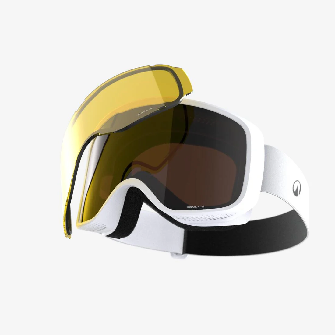 Gafas de esquí y snowboard adulto y niños pantalla intercambiable Wedze G100
