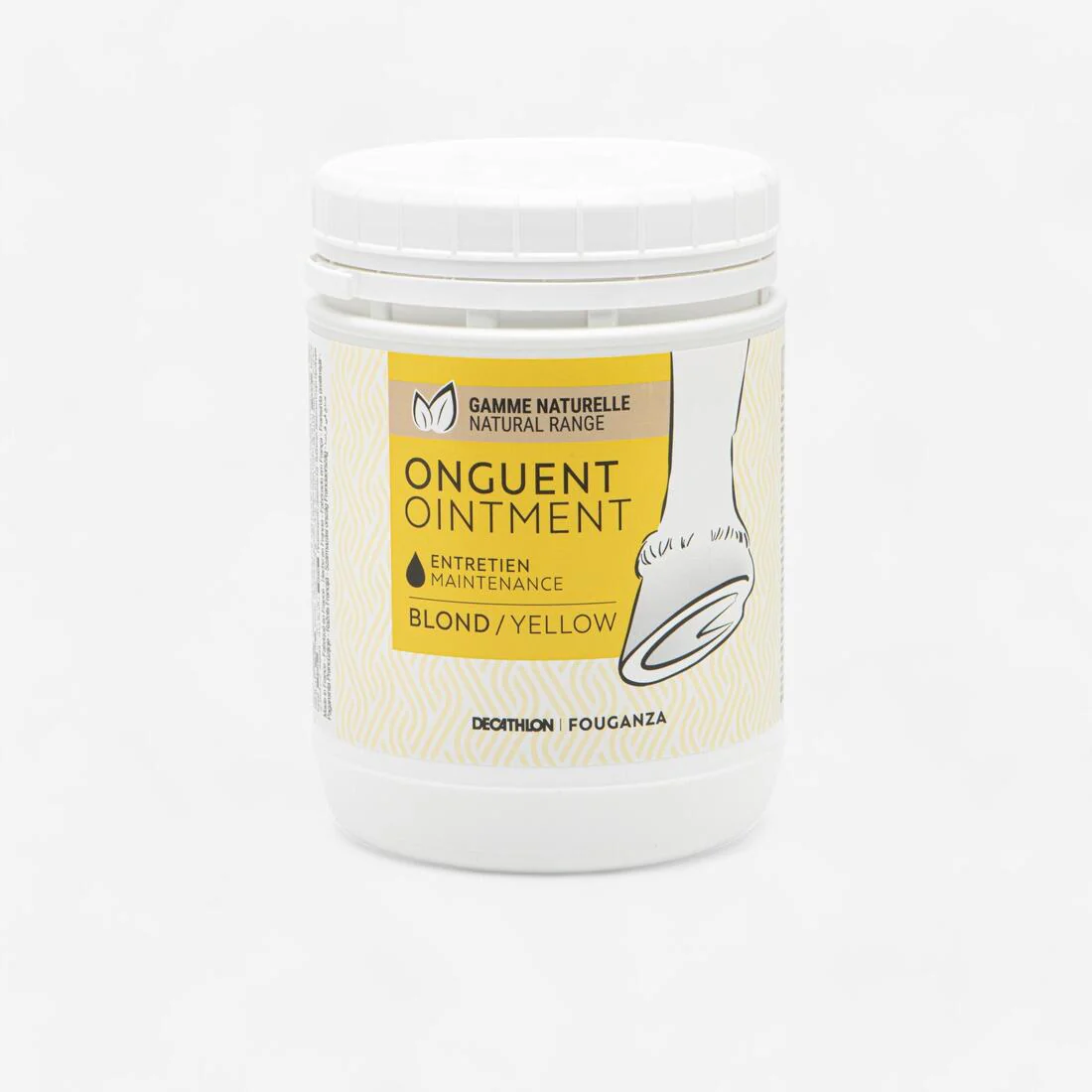 Grasa Cascos Natural Caballo/Poni Pomada Tratamiento Amarillo 750 ml