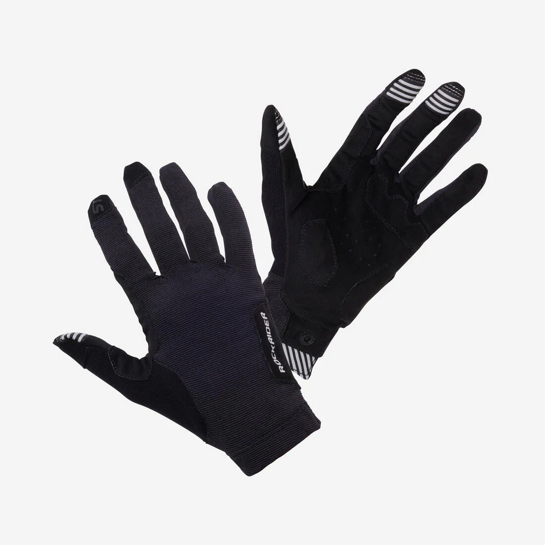 Guantes ciclismo Mtb largos verano  Rockrider St 100 negros - Image 2