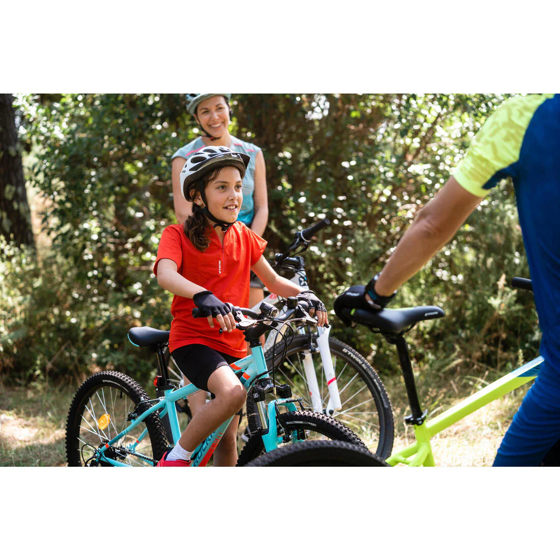 Guantes ciclismo niños Btwin 300 negros 8-12 años - Image 3