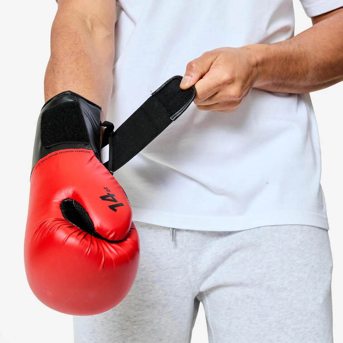 Guantes de boxeo Outshock 100 rojo - Image 3