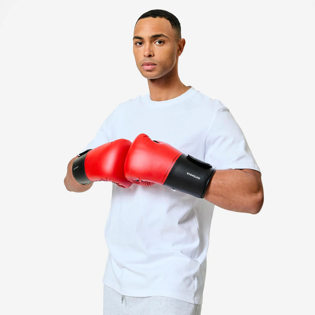 Guantes de boxeo Outshock 100 rojo - Image 5