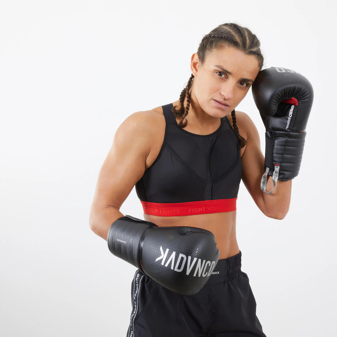 Guantes de boxeo Outshock 500 negro - Image 5